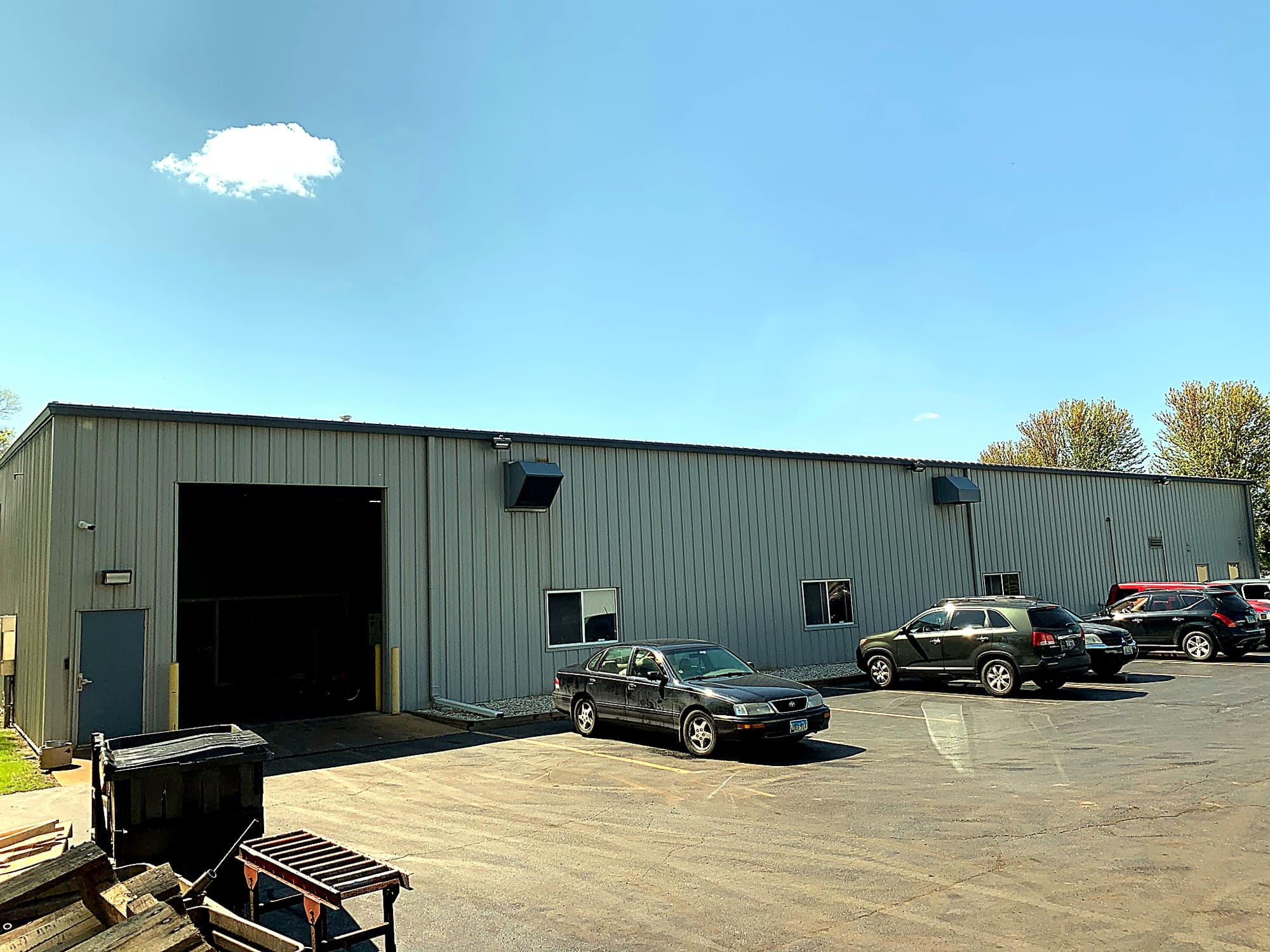 Rear service side of the facility exterior.